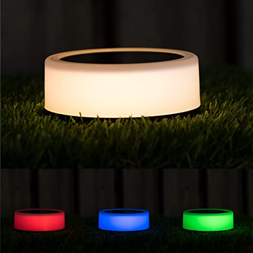 proventa® SunLight LED Solar 360° Bodenleuchte mit Erdspieß warmweiss oder RGB von Proventa