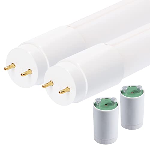 proventa LED-Röhre 150cm 2er-Pack 16W 3.000 Lumen neutralweiß 4.000K G13 mit Starter für KVG/VVG von Proventa