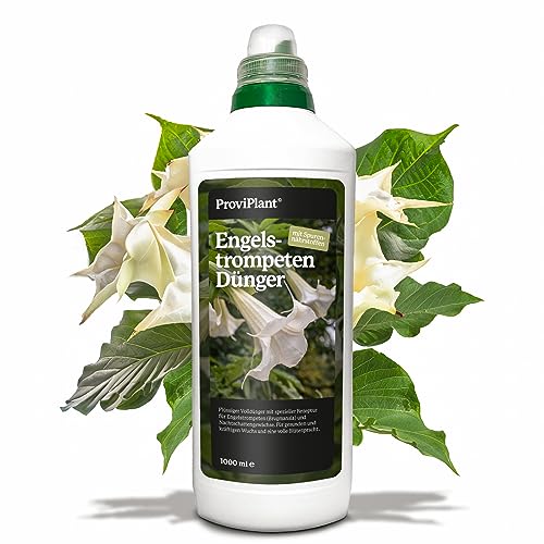 ProviPlant Engeltrompetendünger – 1 Liter Spezialdünger Trompetenblumen Brugmansia Profi-Rezeptur- HOCH ERGIEBIG - 200 Liter Gießwasser - Made in Germany ProviPlant Engeltrompetendünger – 1 Liter Spezialdünger Trompetenblumen Brugmansia Profi-Rezeptur- HOCH ERGIEBIG - 200 Liter Gießwasser - Made in Germany von ProviPlant