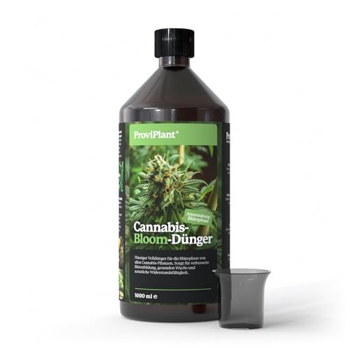 ProviPlant Spezialdünger Flüssigdünger in Profi-Qualität - Made in Germany (Cannabis-Bloom, 1 Liter) von ProviPlant