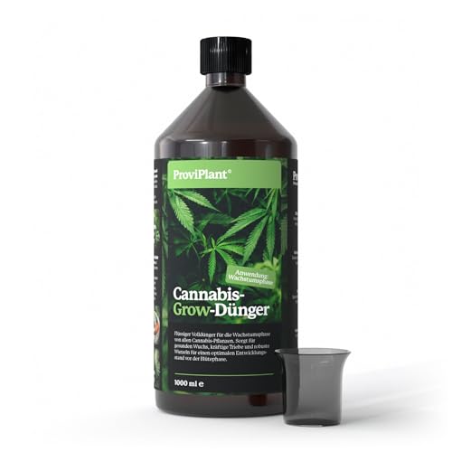 ProviPlant Spezialdünger Flüssigdünger in Profi-Qualität - Made in Germany (Cannabis-Grow, 1 Liter) von ProviPlant