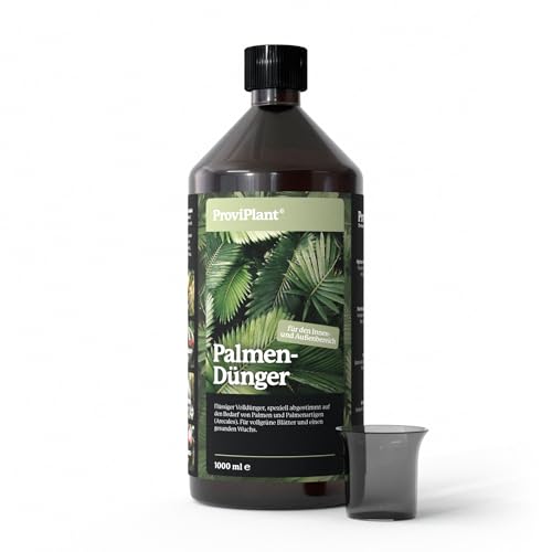 ProviPlant Palmen Flüssigdünger – Für Zimmerpalmen & Gartenpalmen – 1 Liter Konzentrat für bis zu 200 Liter Gießwasser – Indoor & Outdoor – Made in Germany ProviPlant Palmen Flüssigdünger – Für Zimmerpalmen & Gartenpalmen – 1 Liter Konzentrat für bis zu 200 Liter Gießwasser – Indoor & Outdoor – Made in Germany von ProviPlant