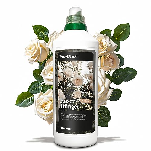 ProviPlant Rosen Flüssigdünger – Für Beet-, Strauch- & Kletterrosen – 1 Liter Konzentrat für bis zu 200 Liter Gießwasser – Indoor & Outdoor – Made in Germany von ProviPlant