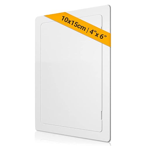 Proxinova Revisionsklappe 15x10 cm, Hochwertige ABS Plastik Revisionsklappe Trockenbau, Revisionstür, Wartungsklappe, Verdeckte Kabel & Rohre, Sicherungskasten Unterputz, Passt bündig von Proxinova