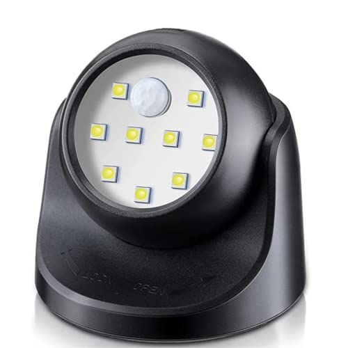 Proxinova Spot LED Strahler mit Bewegungsmelder Außen PIR, 360° Rotation LED Strahler, 150 Lumen, Kugel Ruderbar, Lampe mit Bewegungsmelder Aussen Batteriebetriebe, Kompakt & Leichte Montage von Proxinova