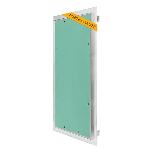 Proxinova Revisionsklappe Trockenbau 40x60 cm aus Aluminium – Abnehmbare Revisionstür und Wartungsklappe für Wand und Decke | Sicherungskastendeckel Verdeckt Drähte, Meter und Rohre von Proxinova