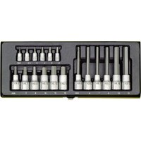 Proxxon - Industrial Steckschlüssel-Bit-Einsatz-Set 1/4 (6.3 mm), 1/2 (12.5 mm) 18teilig 23 100 von Proxxon