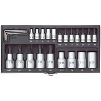 Industrial Steckschlüssel-Bit-Einsatz-Set 1/4 (6.3 mm), 1/2 (12.5 mm) 24teilig 23 102 - Proxxon von Proxxon