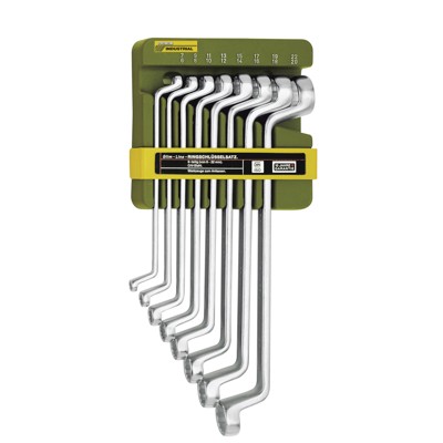 Doppel-Ringschlüsselsatz, 8-teilig von 6 x 7 bis 20 x 22mm von Proxxon