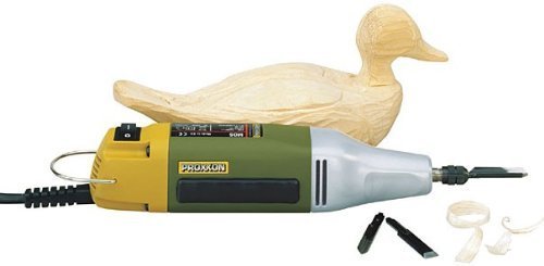Motorschnitzgerät MSG Proxxon MicroMot Artikel-Nr.28644 PROFESSIONELL mit 3 Messereinsätze, für Schreiner, Modellbauer und künstlerische Schnitzer. Zum Schnitzen aller Holzarten, renovieren und Bearbeiten von Möbeln, aufarbeiten von Antiquitäten von PROXXON