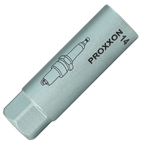 PROXXON 23553 Zündkerzen Nuss mit TPR Einlage 14mm Antrieb 10mm (3/8") mit Profil Sechskant und Doppelsechskant (Bi-HX) von Proxxon