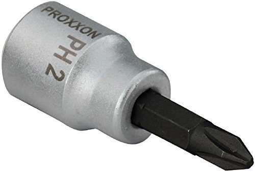 PROXXON 23595 PH2 Kreuzschlitzschrauben Einsatz Antrieb 10mm (3/8') Länge 50mm von Proxxon