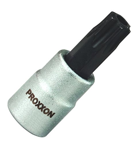 PROXXON 23758 Torx Einsatz TTX20 Antrieb 6,3mm (1/4") mit Stirnlochbohrung von Proxxon