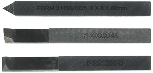 PROXXON 24540 Satz Drehstahl zum Gewindeschneiden 3teilig 8x8mm für PD230/e & PD250/e von Proxxon