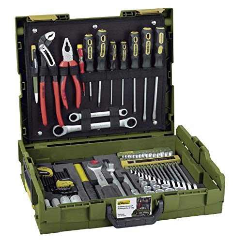 Proxxon 23660 Handwerker Universal Werkzeugkoffer im L-BOXX-System L102 69teiliges Werkzeug-Set mit Hammer, Knipex-Zangen, Ratsche und Nüssen von Proxxon