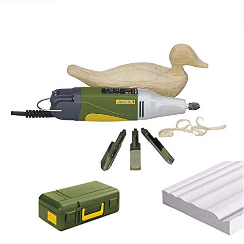 PROXXON Schnitzmaschine/Motorschnitzgerät MSG – inklusive 3 japanische Messereinsätze, Multiform-Abziehstein für messerscharfe Schneiden und Koffer PROXXON Schnitzmaschine/Motorschnitzgerät MSG – inklusive 3 japanische Messereinsätze, Multiform-Abziehstein für messerscharfe Schneiden und Koffer von Proxxon