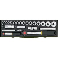 PROXXON Steckschlüsselsatz »Industrial«, 27-teilig, Schlüsselgröße: 6,3 Vierkant und 12,55 Vierkant mm - bunt PROXXON Steckschlüsselsatz »Industrial«, 27-teilig, Schlüsselgröße: 6,3 Vierkant und 12,55 Vierkant mm - bunt von Proxxon