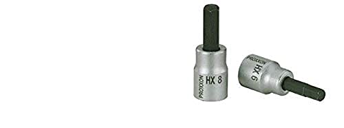 Proxxon Innensechskant-Einsatz 3/8“ (HX 11, für Steckschlüssel, aus Chrom-Vanadium-Stahl, Ratschenschlüssel Einsatz) 23573 von Proxxon
