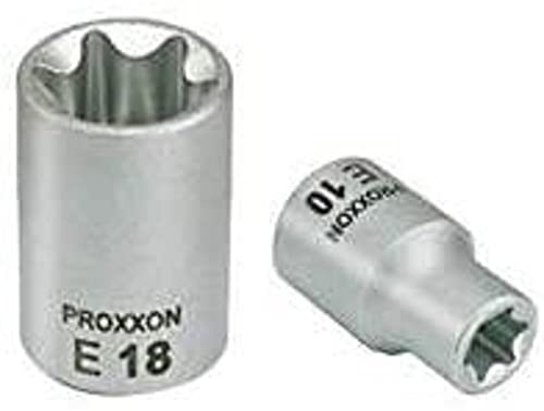 Proxxon Steckschlüsseleinsatz 3/8“ (E 6, Außen-TX, Chrom-Vanadium Stahl 31 CRV 3, Ratschenschlüssel Einsatz) 23612 von Proxxon