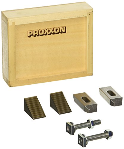 Proxxon 24256 Micromot Stufen-Spannpratzen aus Stahl für Werkstücke bis 20mm Höhe im Holzkästchen von Proxxon