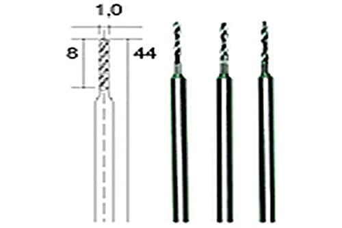 Proxxon 28 854 Spiralbohrer aus Stahl, superschnell, 1,0 mm Größe von Proxxon