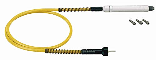 Proxxon 28620 Biegewelle 110/P mit 6 teiligem Satz Spannzangen aus Stahl (1 – 1,5 – 2 – 2,4 – 3 und 3,2mm), Black, White, Yellow von Proxxon