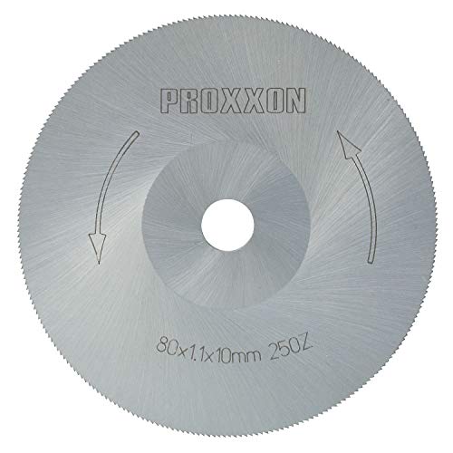 Proxxon 28730 Kreissägeblatt (Sägeblatt), Ø 80mm, 250 Zähne-für besonders Schnitte, extrem fein verzahnt von Proxxon
