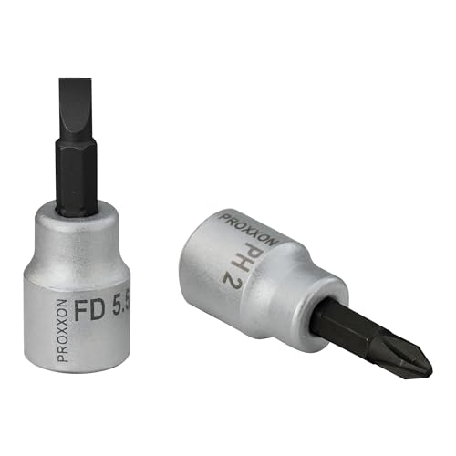 PROXXON 23592 FD5,5 Schlitzschrauben Einsatz Antrieb 10mm (3/8") Länge 50mm von PROXXON