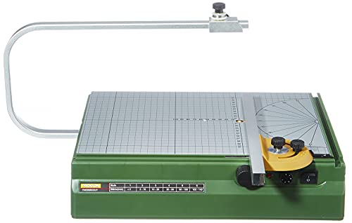 Proxxon 27080 Heißdraht-Schneidegerät Thermocut Styroporschneider, aufgedrucktes Raster und Winkeleinstellung, Temperatur regelbar von 100°-200-° 230 Volt von PROXXON