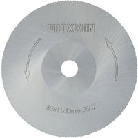 Kreissägeblatt aus hochlegiertem Spezialstahl (hss), ø 80 x 1,1 x 10 mm (250 Zähne) - 28730 - Proxxon von Proxxon