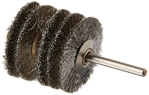 Proxxon 28956 Radbürsten (Rundbürsten) aus Edelstahl Ø22mm 5 Stück + 1 Träger von PROXXON