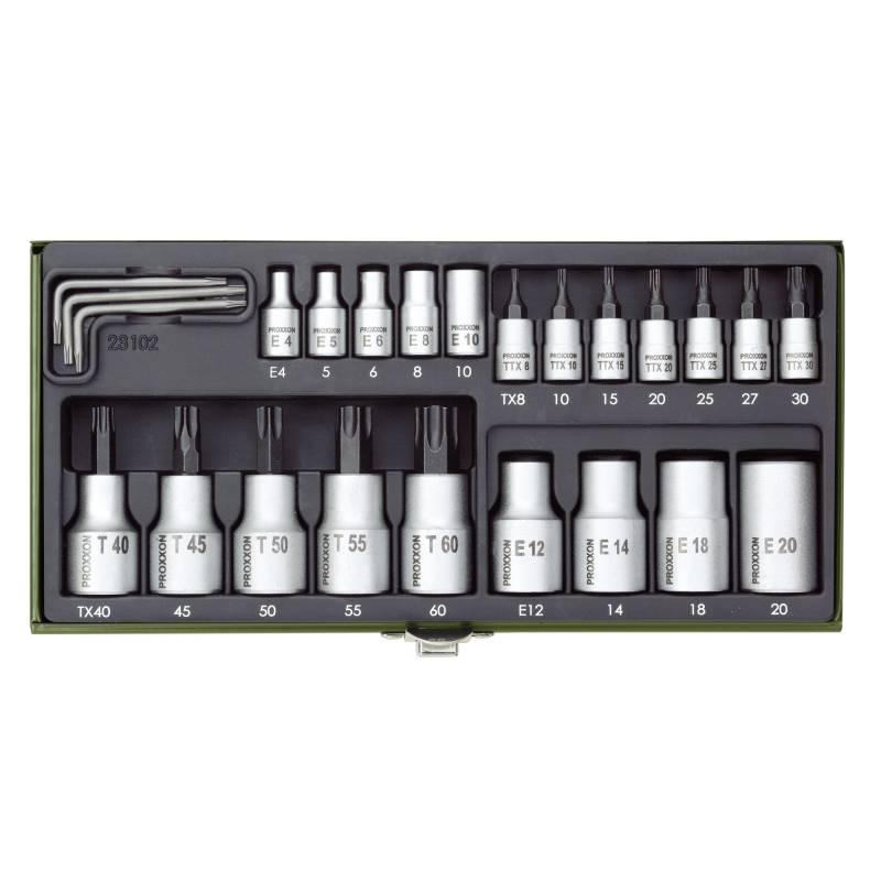 Proxxon Steckschlüsselsatz 1/4" 1/2" 24-teilig von Proxxon