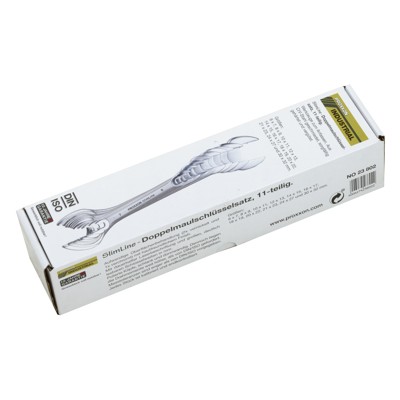 SlimLine Doppel-Maulschlüsselsatz von 6 x 7 bis 30 x 32mm (11-teilig) von Proxxon