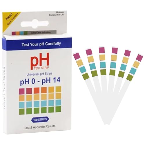 100 St Wasserteststreifen PH Gesamtchlor Freies Chlor Gesamtalkalität Cyanursäure Gesamthärte Schnell PH-Tests Für Urin, Speichel, Trinkwasser, Labore, Aquarien, Fitnessstudios, Pools von Proypiax