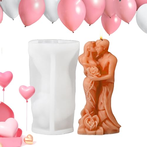 3D Körper Kerzenform, Silikonform Kerzen Körper Paar Umarmen Kerzenformen Handgemachtes Silicone Candle Mold Für Figur Kerzen Selber Machen Handwerk Ornamente von Proypiax