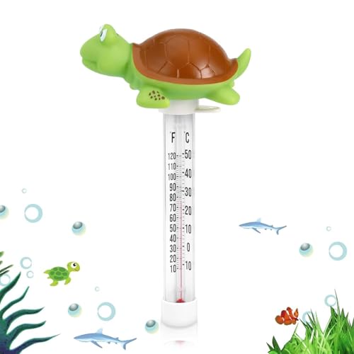 Pool Thermometer Wassertemperatur Schwimmend Analog Leicht Abzulesen Wasserthermometer Schwimmendes Wasserthermometer, Schwimmbad Thermometer, Cartoon-Wassertemperatur von Proypiax