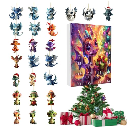 Proypiax 2025 Weihnachts-Adventsdrache | 24 Acryl-Christbaumschmuck | Wohnaccessoires Für Geburtstag Erntedankfest Wohnung Studentenheim Schulzimmer Büro | Festliche Dekoration Für Haus Party Proypiax 2025 Weihnachts-Adventsdrache | 24 Acryl-Christbaumschmuck | Wohnaccessoires Für Geburtstag Erntedankfest Wohnung Studentenheim Schulzimmer Büro | Festliche Dekoration Für Haus Party von Proypiax