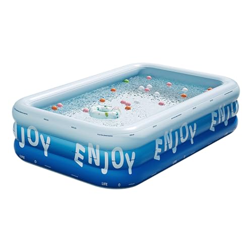 Proypiax Aufblasbarer Pool,Aufblasbarer Kinderpool Zum Schwimmen Für Erwachsene | UV-Beständige Aufblasbare Röhre Stabile Wasserspielzeuge Für Sommer Outdoor Aktivitäten Garten von Proypiax