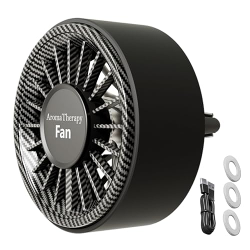 Proypiax Autolüfter mit Kühlfunktion | Kühlventilator Mit Klemme | Tragbarer Ventilator Mit Farbiger Beleuchtung Für Fahrzeug & Raum von Proypiax
