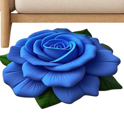 Proypiax Badematte - Blumen Design Badezimmerteppich - Weiche Saugfähige Teppiche Für Schlafzimmer, Wohnzimmer Und Badebereich Mit Dusche Und Badewanne von Proypiax