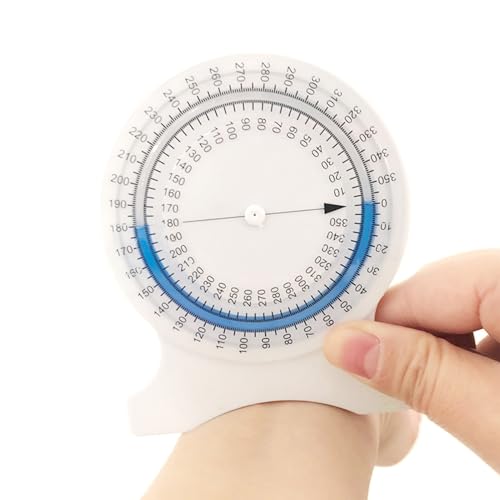 Proypiax Blasen-Neigungsmesser-Werkzeug - Leckfreies Messwerkzeug für den gesamten Bewegungsbereich | No-Leak Range of Motion Measurement Tool für Profis und Studenten, 360-Grad-Drehung von Proypiax