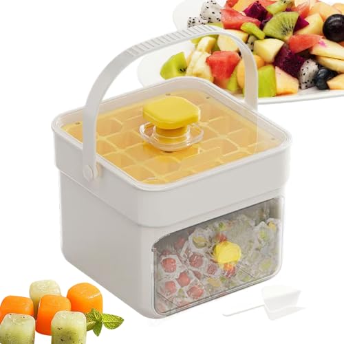 Proypiax Eisformen - Eiswürfel Behälter Mit Griff Und Deckel - Pressartiges Doppelschicht Werkzeug Als Küchenhelfer Für Kaffee Tee Whiskey Cocktails Getränke Und Für Outdoor Camping Sowie Proypiax Eisformen - Eiswürfel Behälter Mit Griff Und Deckel - Pressartiges Doppelschicht Werkzeug Als Küchenhelfer Für Kaffee Tee Whiskey Cocktails Getränke Und Für Outdoor Camping Sowie von Proypiax