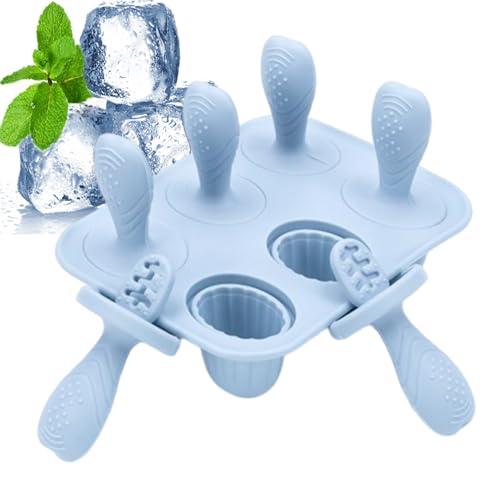 Proypiax Eisformen Für Kinder - 6 Fächer Kinder Eisformen - Wiederverwendbare Silikonform Für Selbstgemachte Gefrorene Leckereien Und Kreative Dessertzubereitung von Proypiax