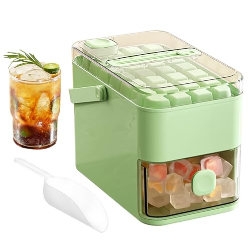 Proypiax Eiswürfelbehälter Mit Deckel Für Gefrierschrank | Eiswürfelformen Für Kühle Getränke | Einfache Entnahme Für Säfte Cocktails Kaffee Und Küchenzubehör von Proypiax