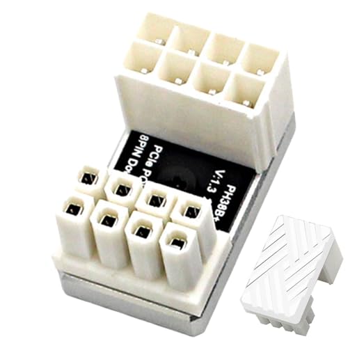 Proypiax Grafikkartenanschluss, 180-Grad-GPU-Winkelanschluss | 180-Grad-8P-GPU-Winkelstecker | Grafikkartenzubehör, Metall-GPU-Anschluss für Spiele, Arbeit, Alltag von Proypiax