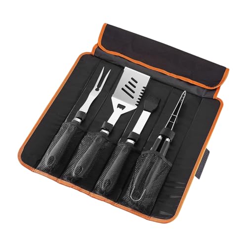 Proypiax Grillzubehör | Antihaft Grillspatel und Gabel Set,Robustes Grillzubehör, Outdoor Kochgeschirr Mit Hitzebeständigen Griffen Für Campingkochen Proypiax Grillzubehör | Antihaft Grillspatel und Gabel Set,Robustes Grillzubehör, Outdoor Kochgeschirr Mit Hitzebeständigen Griffen Für Campingkochen von Proypiax