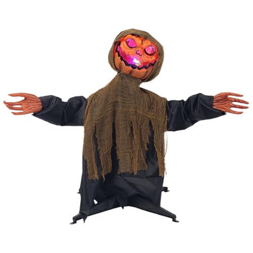 Proypiax Halloween Animatronik - Garten Kürbis Geist Dekoration - Mit Licht Und Sound Schwingende Gruseldekoration Für Garten Terrasse Vorgarten Wege Hinterhof Proypiax Halloween Animatronik - Garten Kürbis Geist Dekoration - Mit Licht Und Sound Schwingende Gruseldekoration Für Garten Terrasse Vorgarten Wege Hinterhof von Proypiax
