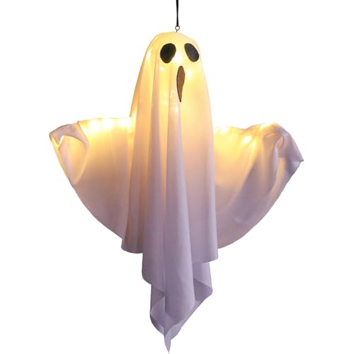 Proypiax Halloween Geister Deko | Gruseliges LED Geisterlicht,Lustige Deko Für Party Kamin Schlafzimmer Küste Wand Garten Fenster Türdekoration von Proypiax