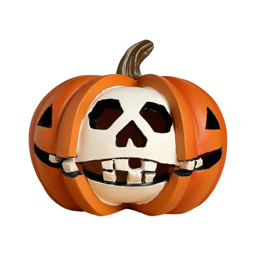 Proypiax Halloween Kürbisdeko | Halloween Deko Harzkürbis - Saisonale Horror Dekoration Für Tisch Kaminregal Fenster Flur Haus Spukhaus Proypiax Halloween Kürbisdeko | Halloween Deko Harzkürbis - Saisonale Horror Dekoration Für Tisch Kaminregal Fenster Flur Haus Spukhaus von Proypiax