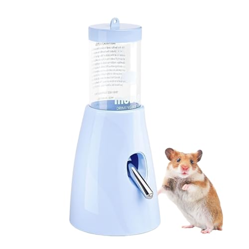 Proypiax Hamster Trinkflasche,Nagertier Trinkflasche Mit Ständer - 80ml Kleintierzubehör Für Innenräume Mit Offenem Boden von Proypiax